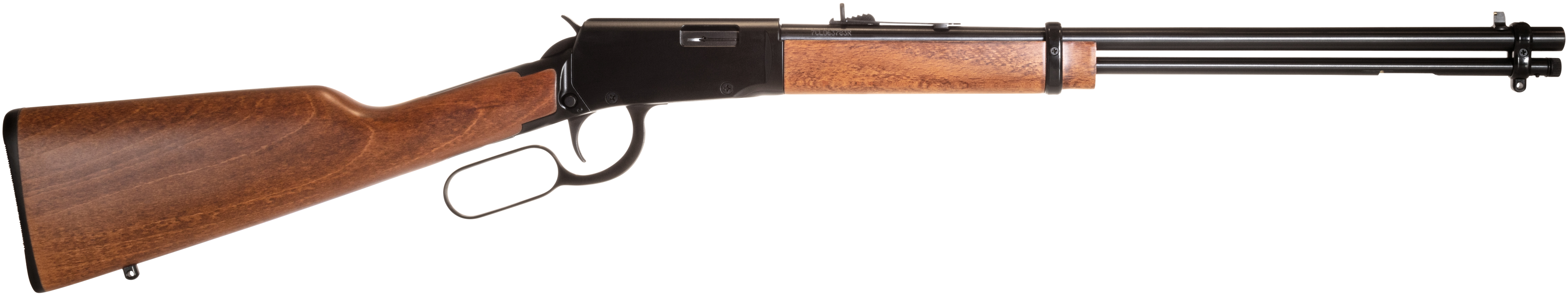 Rossi RL22W201WD Rio Bravo Lever Action 22 WMR 12+1 20" Round Barrel, Polished Black Metal Finish, German Beechwood Stock