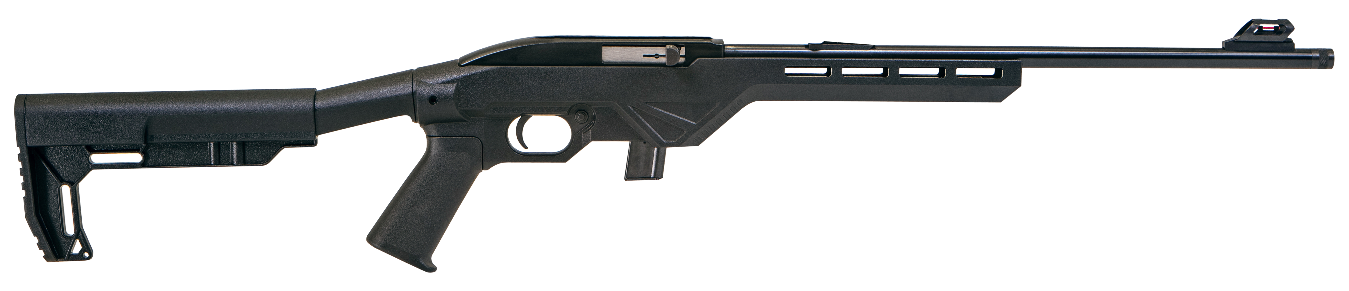 Citadel CIT22LRB Trakr 22 LR 10+1 18" Blued Steel Threaded Barrel & Receiver, Lightweight Synthetic Black Synthetic Stock