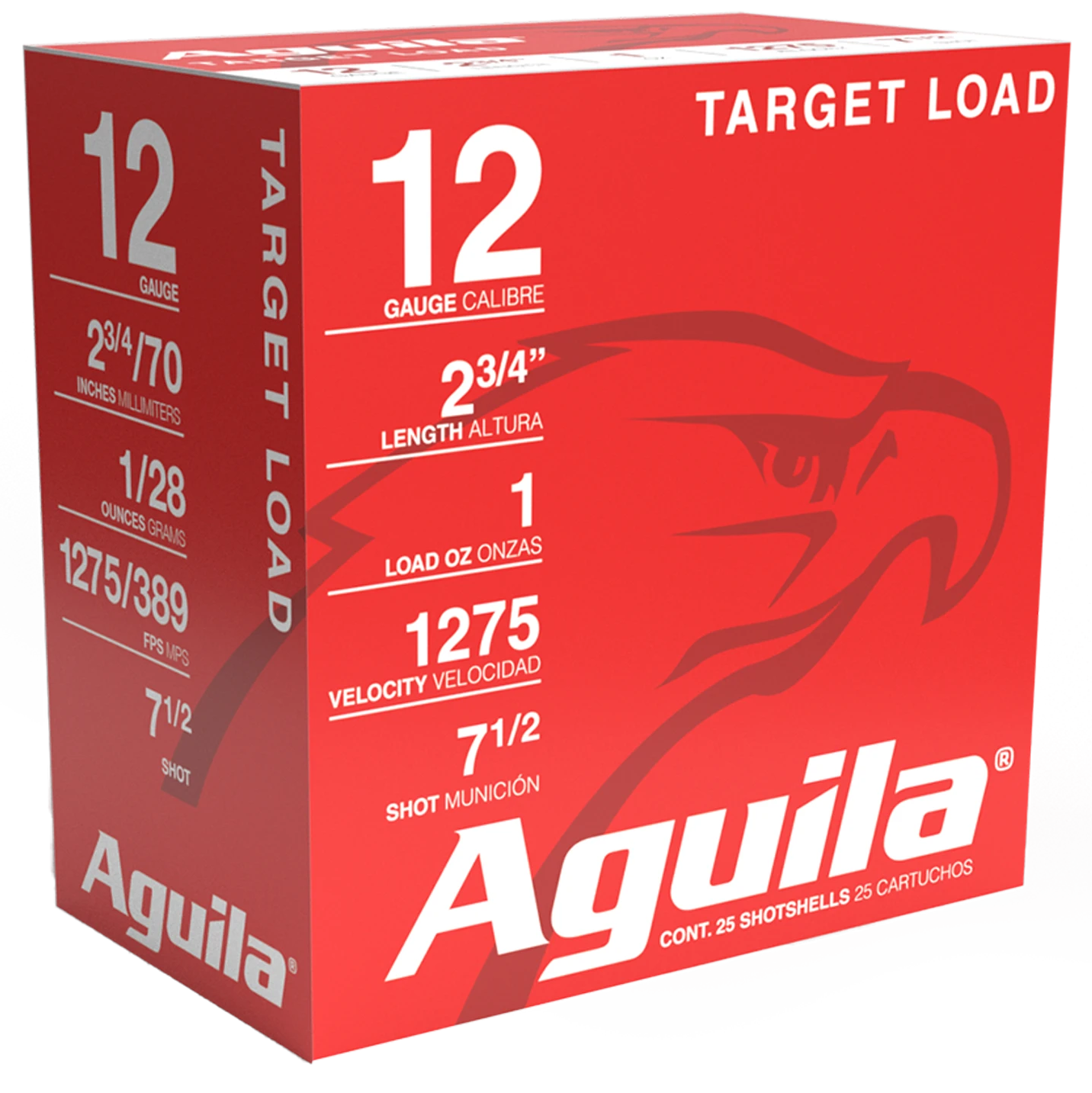 AGUILA 1CHB1337 TARGET 12G #7.5 1OZ 25/10