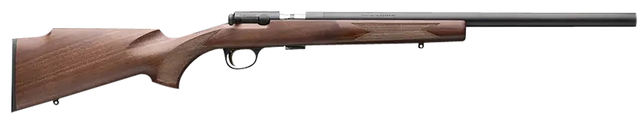 Browning 025253202 T-Bolt Target SR 22 LR 10+1 20" Matte Blued Heavy Bull Threaded Barrel, Drilled & Tapped Matte Blued Steel Receiver, Grade I Black Walnut Target Style Fixed w/Raised Comb Stock