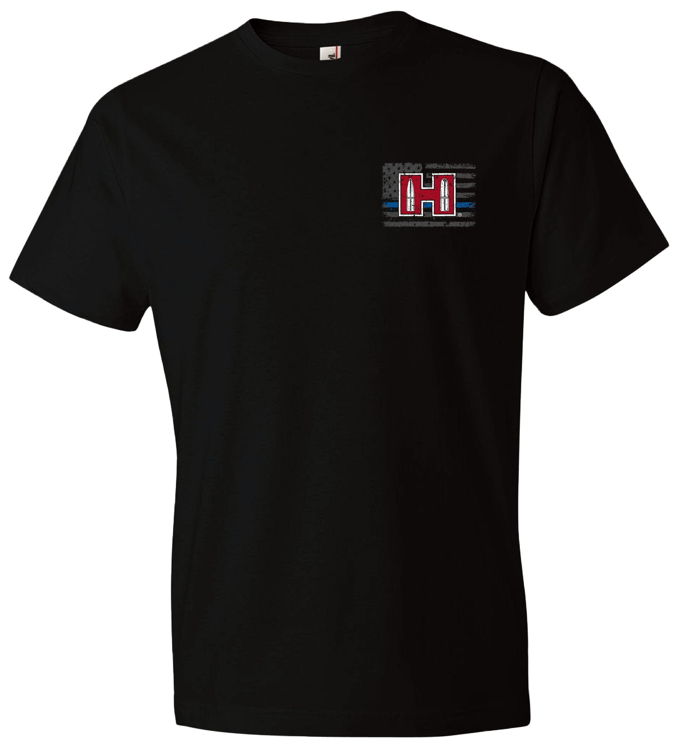 HDESIGN 30765 HORNADY POW BLU LIN TSHIRT 2X BLK