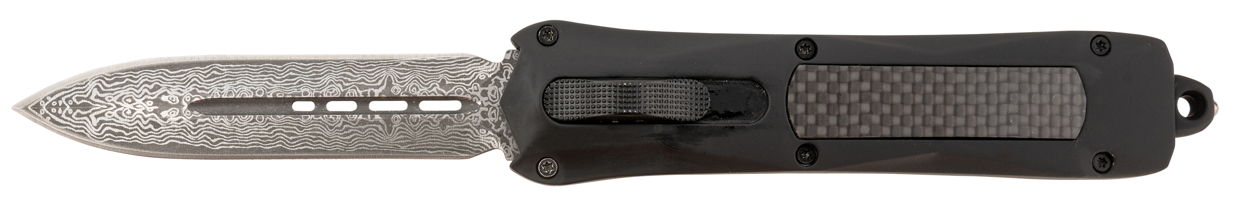 SRK A163-B-DD DAGGER OTF BLK GRP DAMASCUS