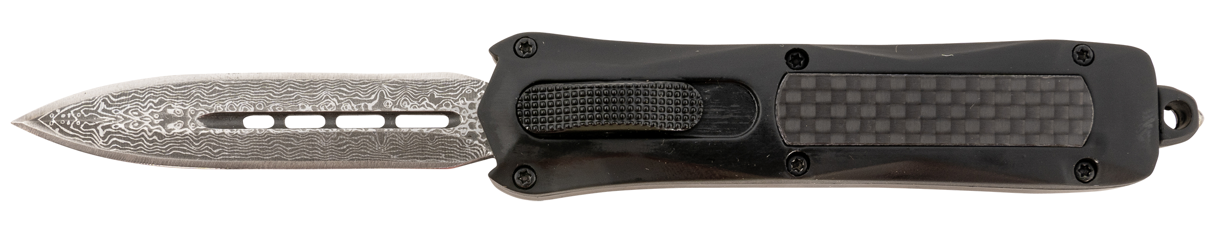 SRK MA163-B-DD MINI DAGGER OTF BLK GRP DAMSCUS
