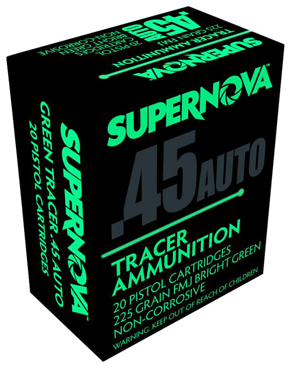 SUPERNOVA PMSN45ACG 45ACP 225FMJ GRN TRACERS 20/50