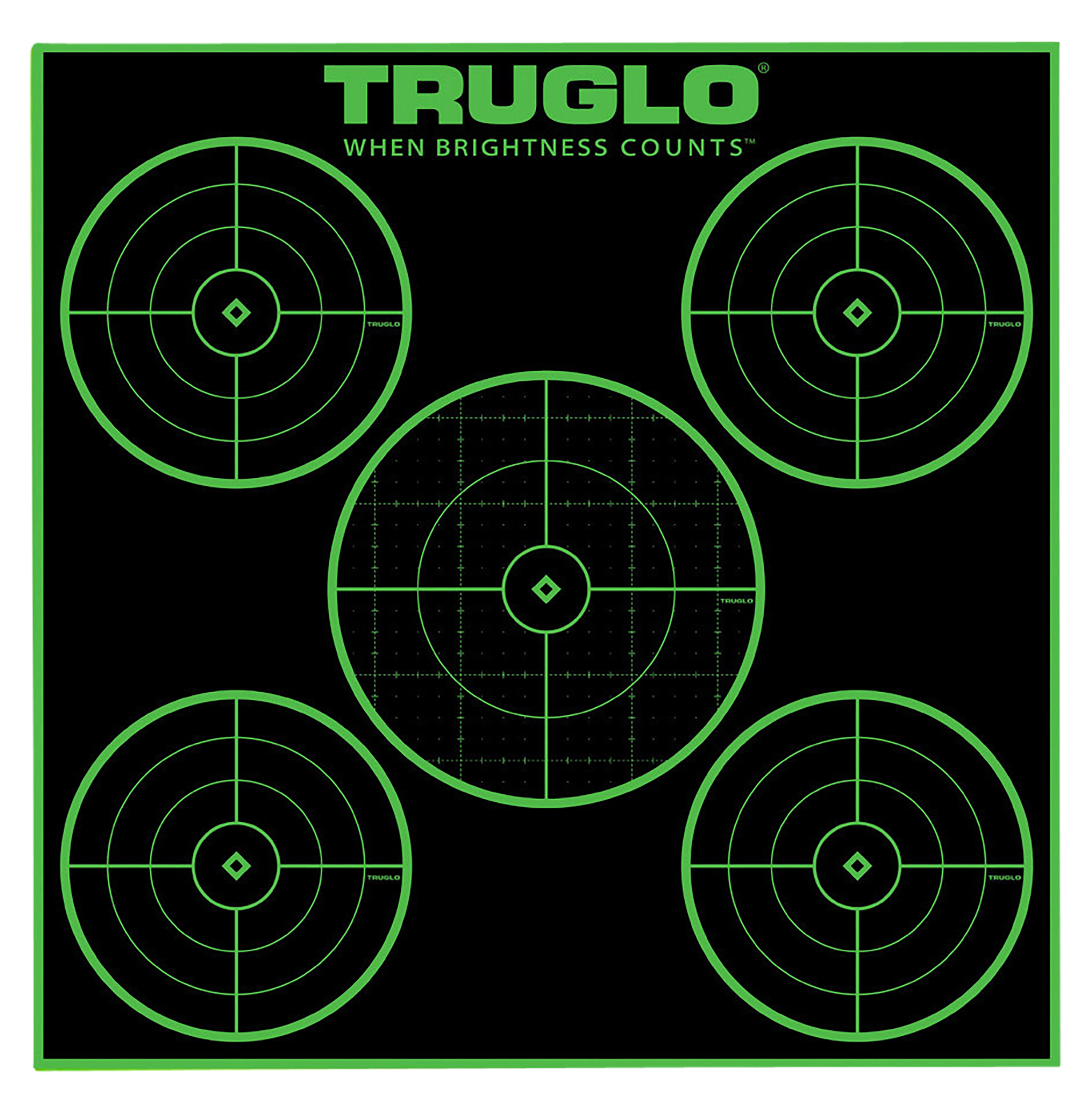 TRU TG-TG11A25 TARGET 5-BULLSEYE 12X12 25PK
