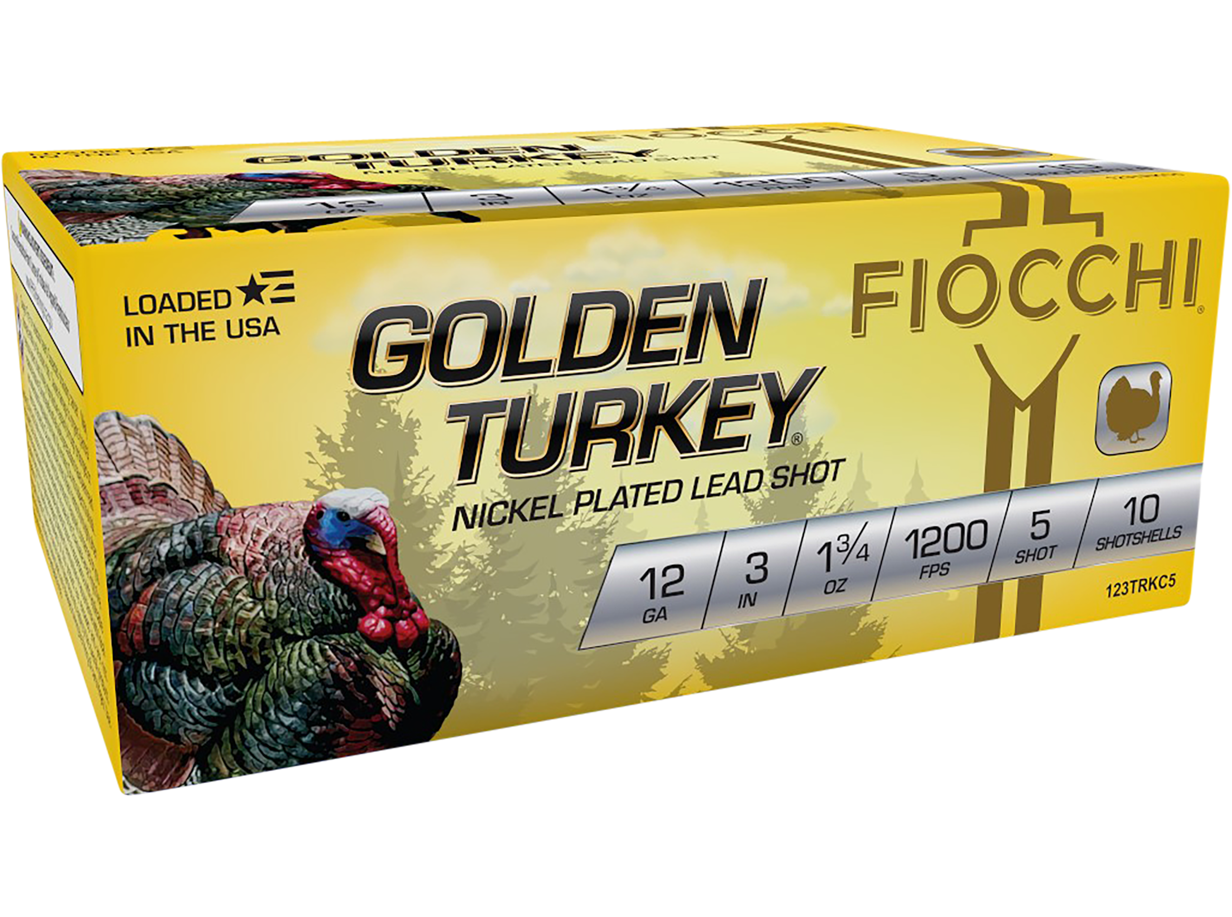 FIO 123TRKC5 GLD TRKY NCKL 12 3IN 5SH 1-3/4 10/10