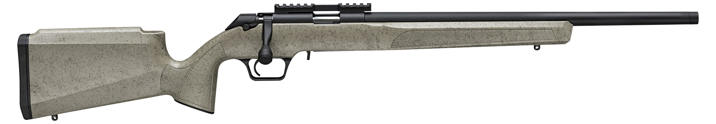 Springfield Armory BART92022TBW Model 2020 Rimfire Target 22 LR 10+1 20" Matte Blued Heavy Threaded Barrel, Matte Blued Picatinny Rail Steel Receiver, Fixed Sage w/Black Webbing Synthetic Stock