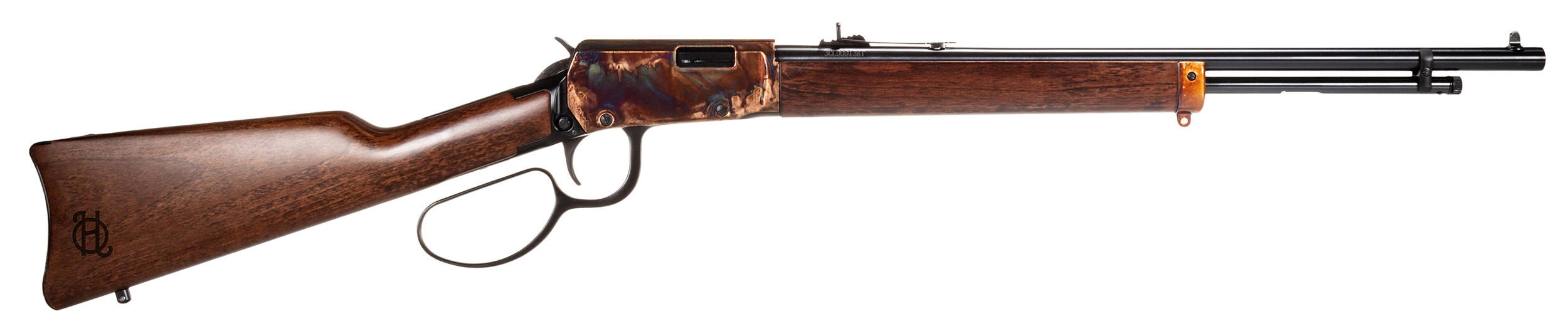 Heritage Mfg STR22LCH20 Settler 22 LR 15+1 20" Black Oxide Alloy Steel Barrel, Color Case Hardened Aluminum Receiver, Walnut Fixed Stock, Right Hand
