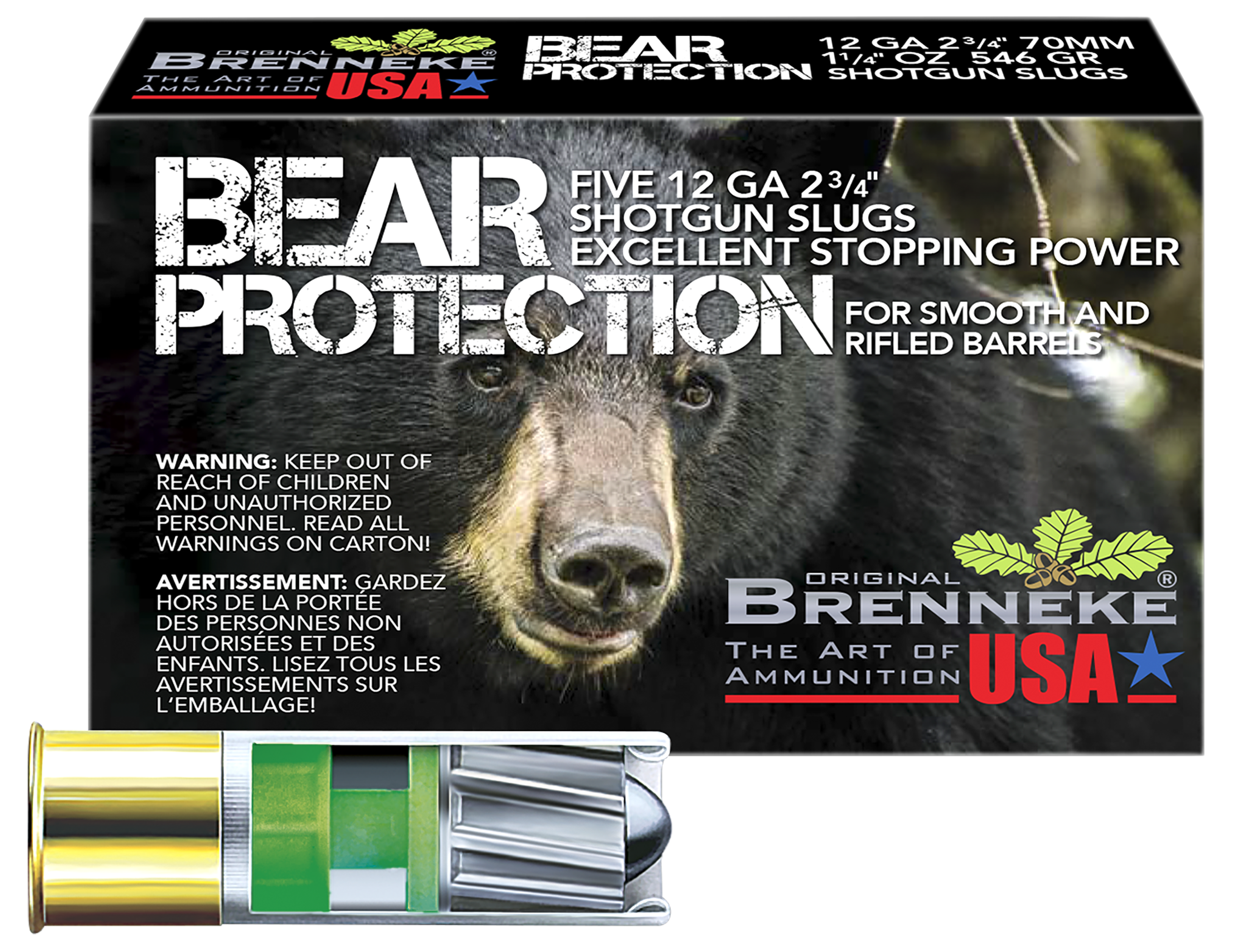 BR SL122BP BEAR PROT 12 2.75 SLUG 11/4 5/50