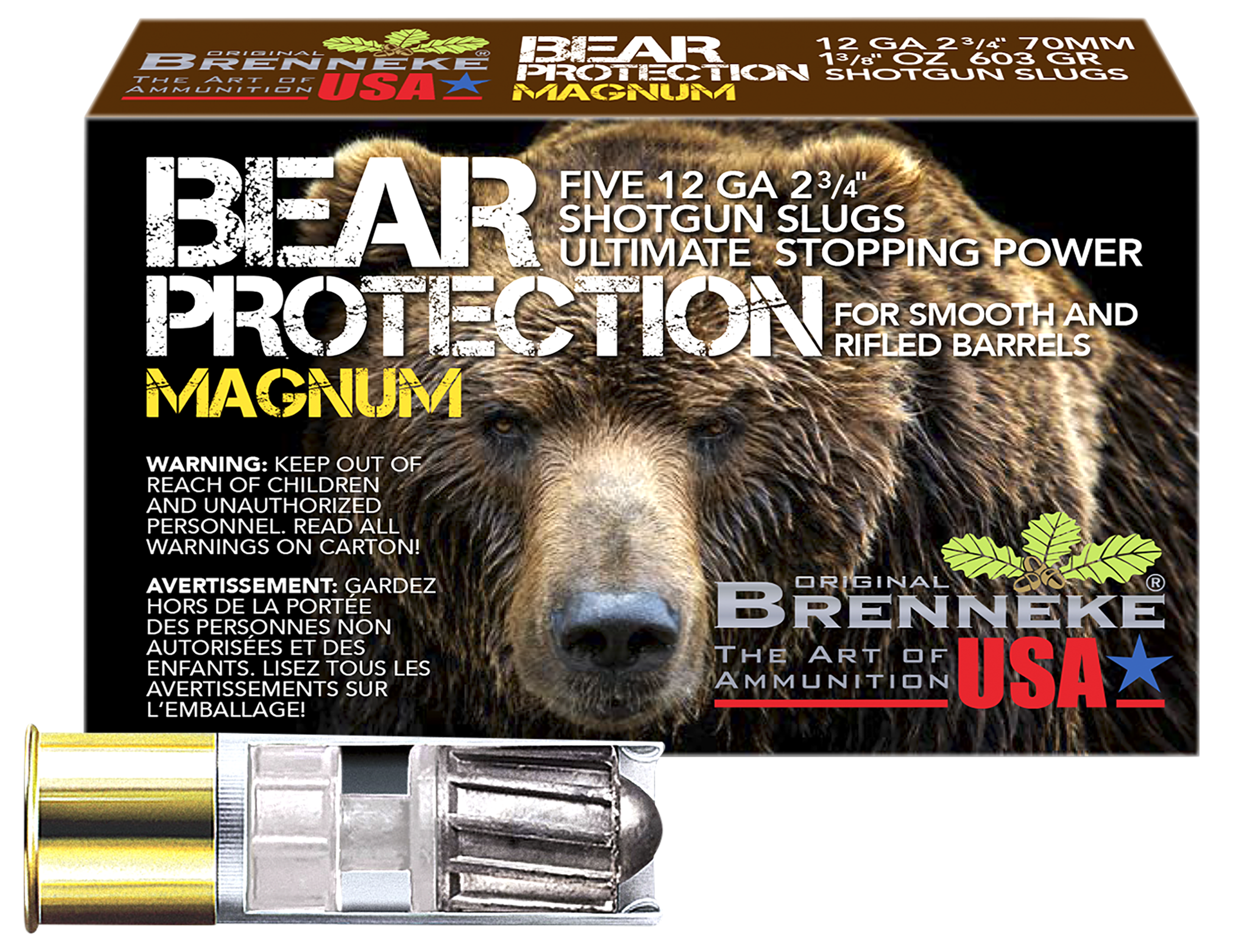 BR SL122BPM BEAR PROT MAG 12 2.75 SLUG 13/8 5/50
