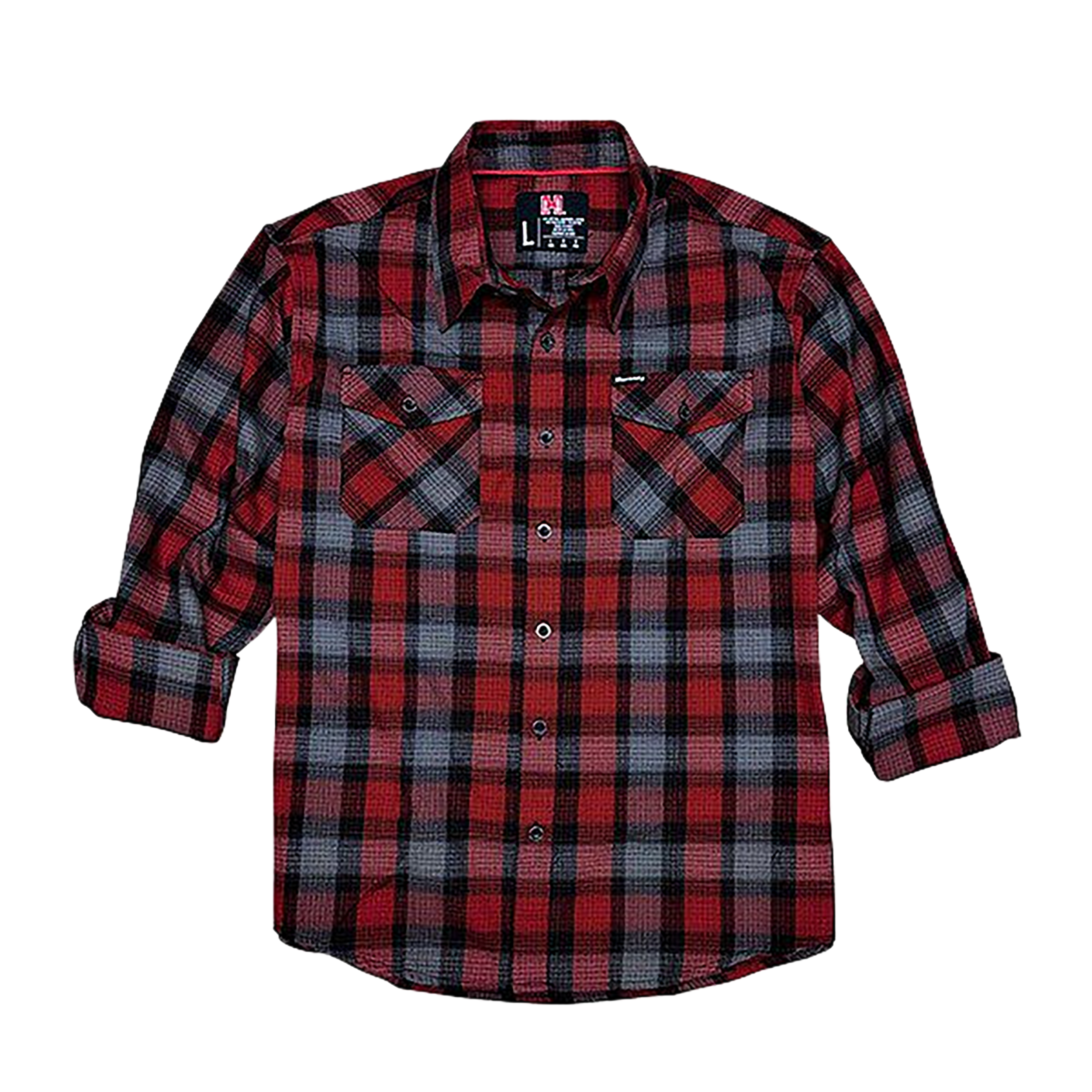 HDESIGN 32195 HORNADY L/S FLANNEL 2X RED