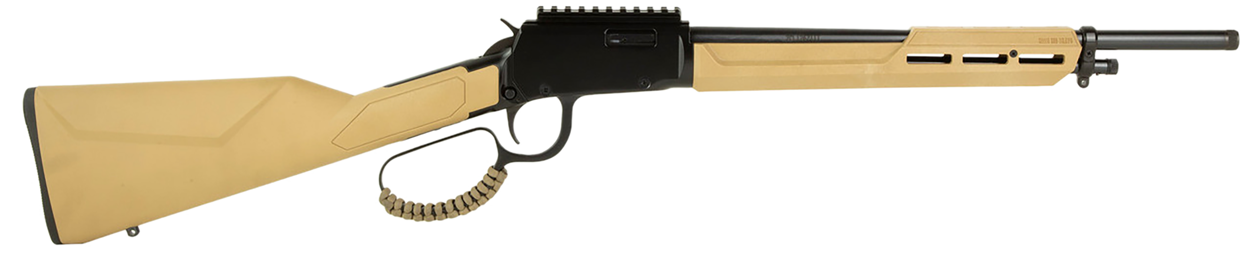 Rossi RL22161STFDE Rio Bravo Tactical 22 LR 10+1 16.50" Polished Black Oxide Steel Threaded Barrel, Picatinny Rail Matte Black Aluminum Receiver, Fixed Flat Dark Earth Synthetic Stock