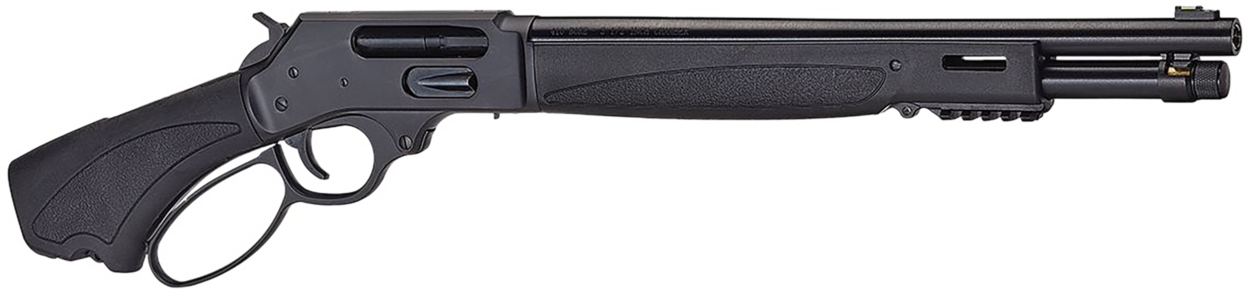Henry H018XAH410 Axe 5+1 15.14" 410 Bore Blued Steel Barrel, Blued Drilled & Tapped Steel Receiver, Black Fixed Synthetic Stock