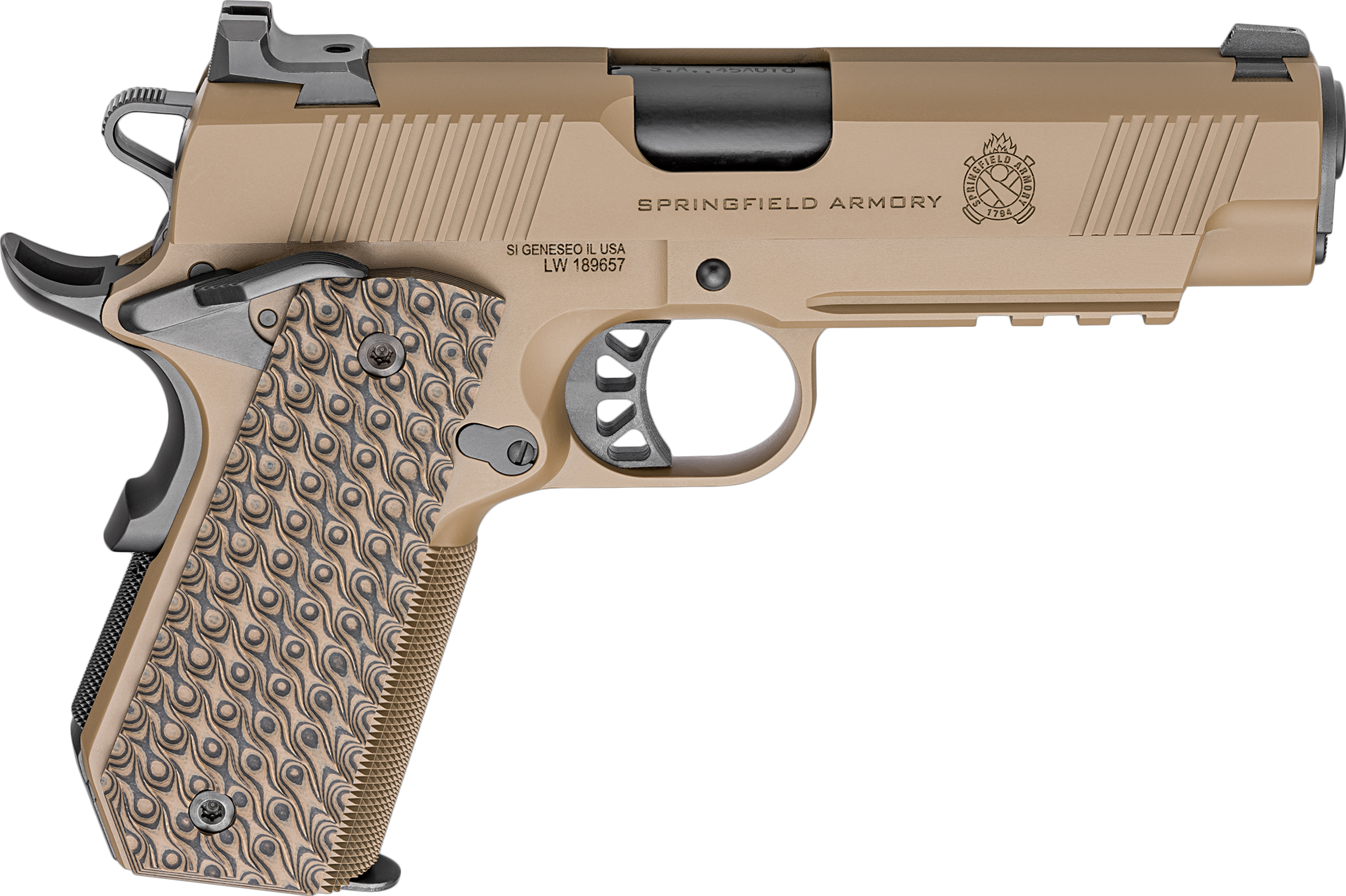 SPG PC9124LRCBCC 45 TRP 1911 CRYCT 4.25 BRN 7R