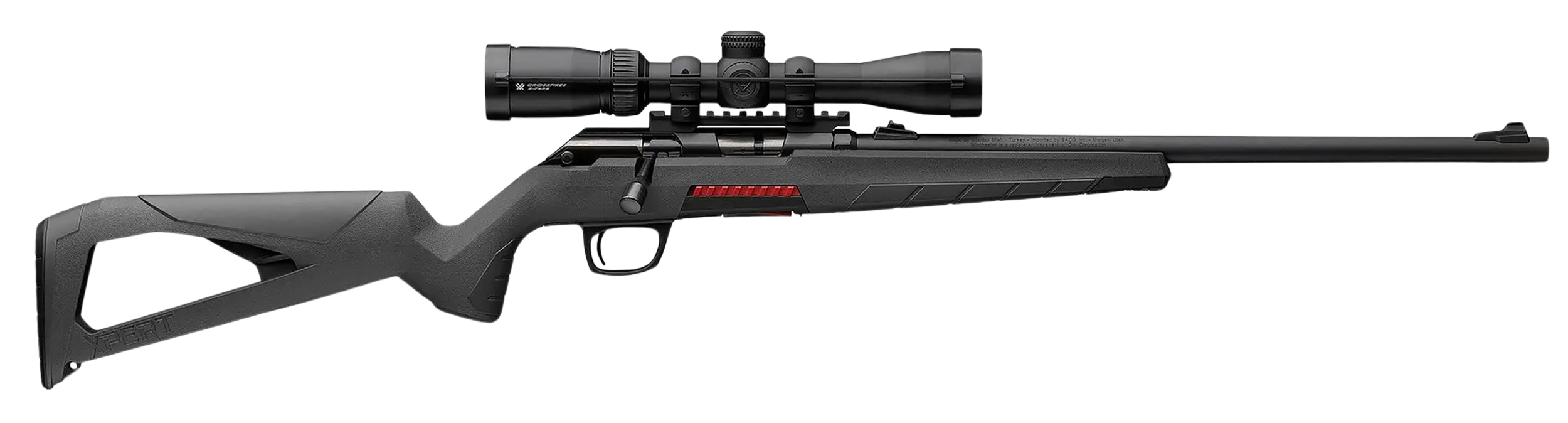 Winchester Repeating Arms 525233102 Xpert w/Optic Full Size 22 LR 10+1 16.50" Matte Black Sporter Barrel, Matte Black Drilled & Tapped Stainless Steel Receiver, Gray Molded Synthetic Stock, Vortex Cro