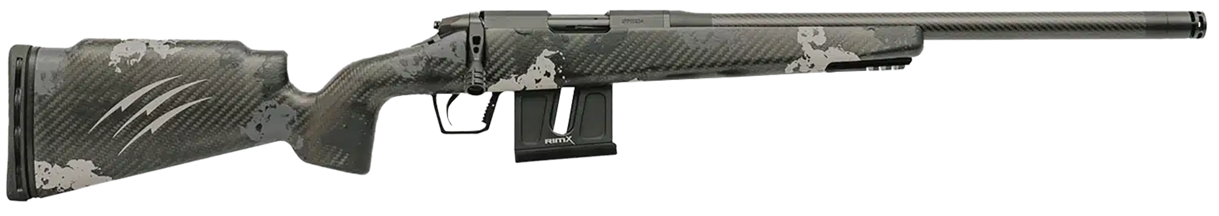 Fierce Firearms FRR17HMR18BP Carbon Razor 17 HMR 10+1 18" Black Cerakote C3 Carbon Fiber Threaded Barrel, Black Cerakote Drilled & Tapped Steel Receiver, LR Raised Negative Comb Phantom Camo Carbon Fi
