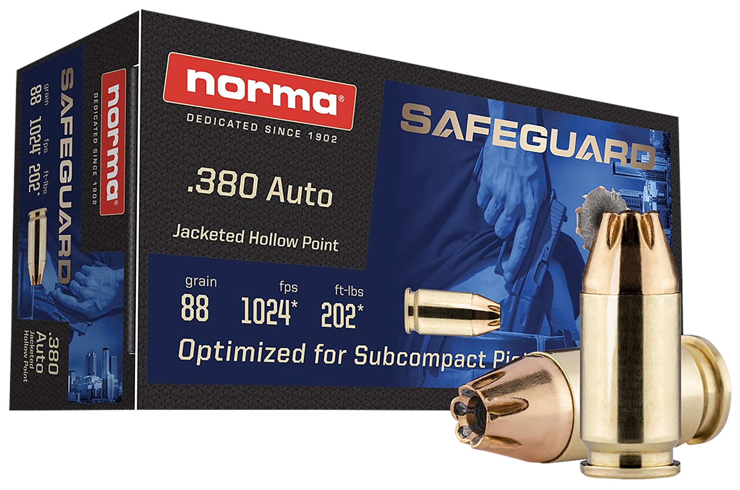 NORMA 803807680 380 88GR JHP SAFEGUARD 50/20
