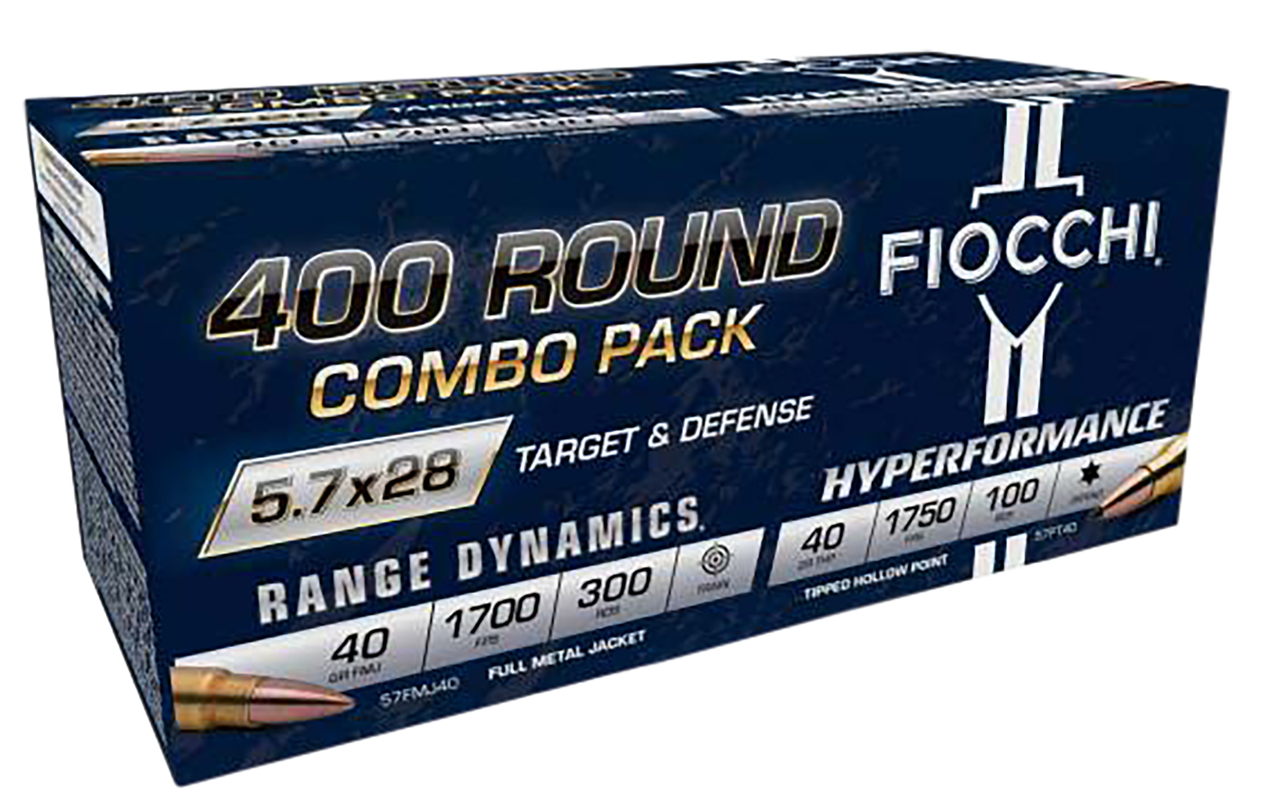 FIO 57COMPT 5.7X28MM FMJPT 400RD