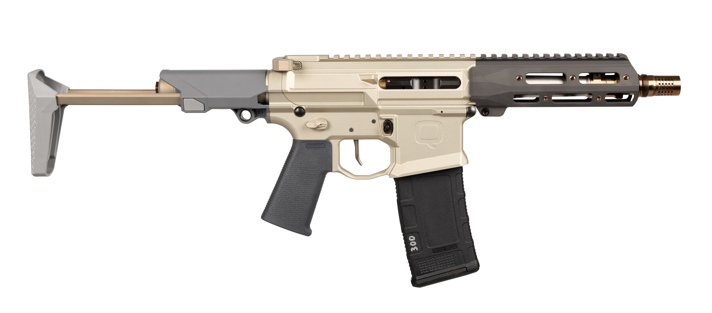 Q HB300BLK7PISTOL HONEYBADGER 300BO 7 W/BRC