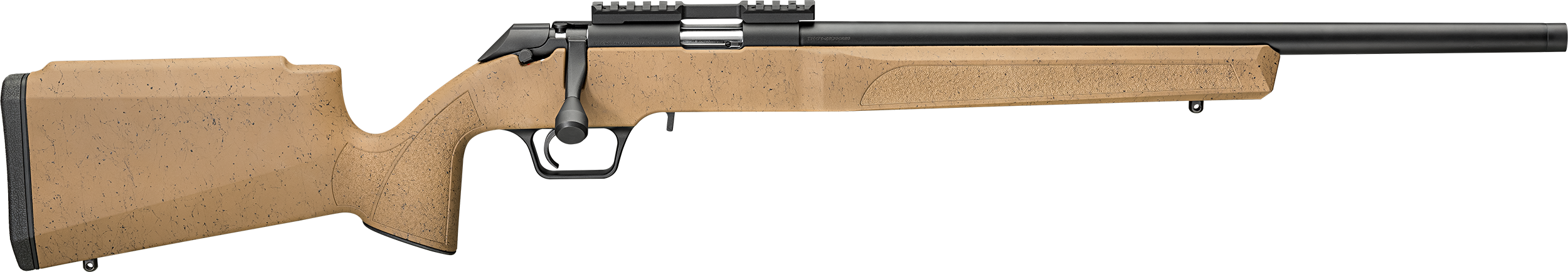 Springfield Armory BART92022CBW Model 2020 Rimfire Target Full Size 22 LR 10+1 20" Matte Blued Heavy Threaded Barrel, Picatinny Rail Carbon Steel Receiver, Coyote w/Black Webbing Synthetic Fixed Stock