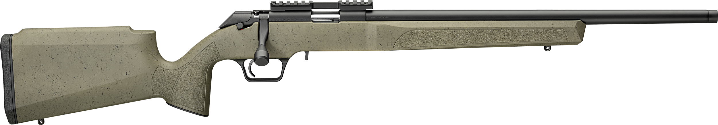 Springfield Armory BART92022GBW Model 2020 Rimfire Target Full Size 22 LR 10+1 20" Matte Blued Heavy Threaded Barrel, Picatinny Rail Carbon Steel Receiver, OD Green w/Black Webbing Synthetic Fixed Sto
