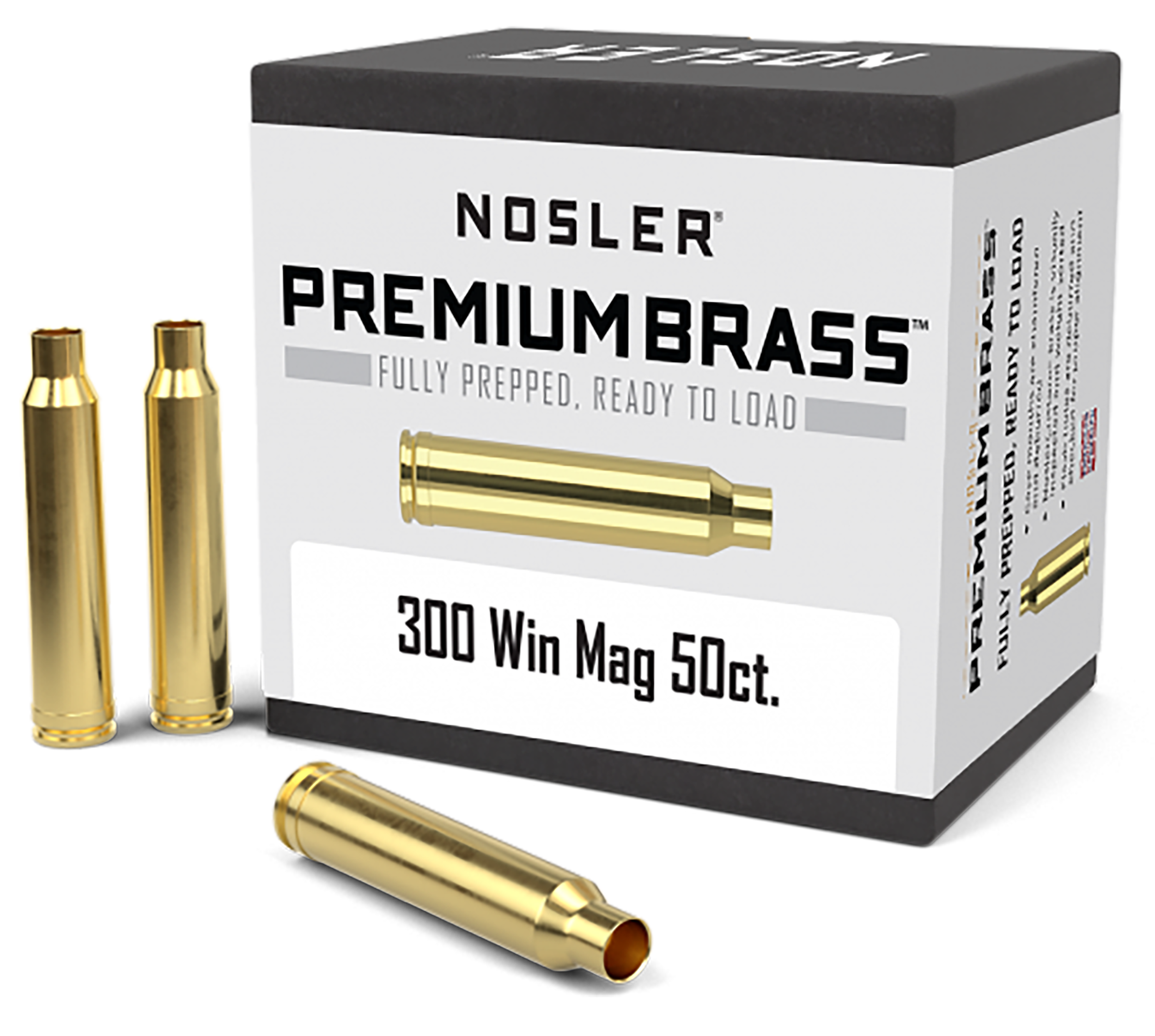 NOS 10227 CUSTOM BRASS 300 WIN MAG 50
