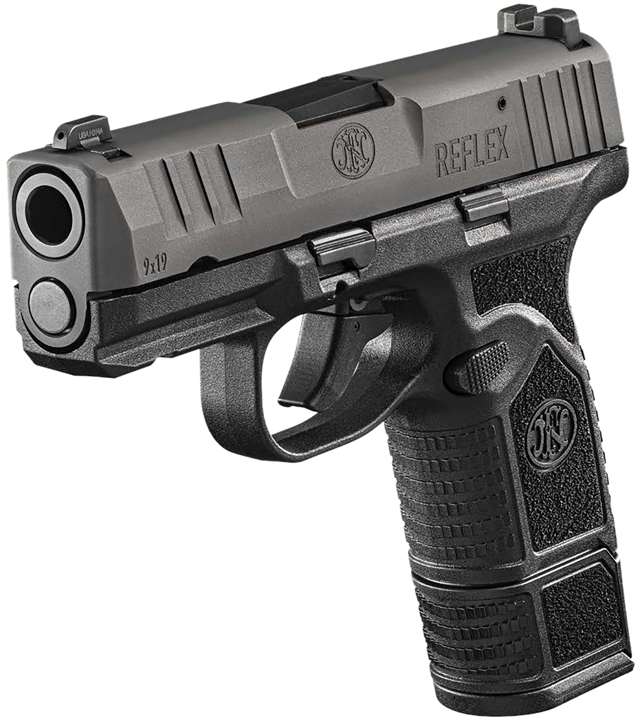 FN 66-101420 REFLEX 9MM 3.3 2X10 MS BLK/BLK