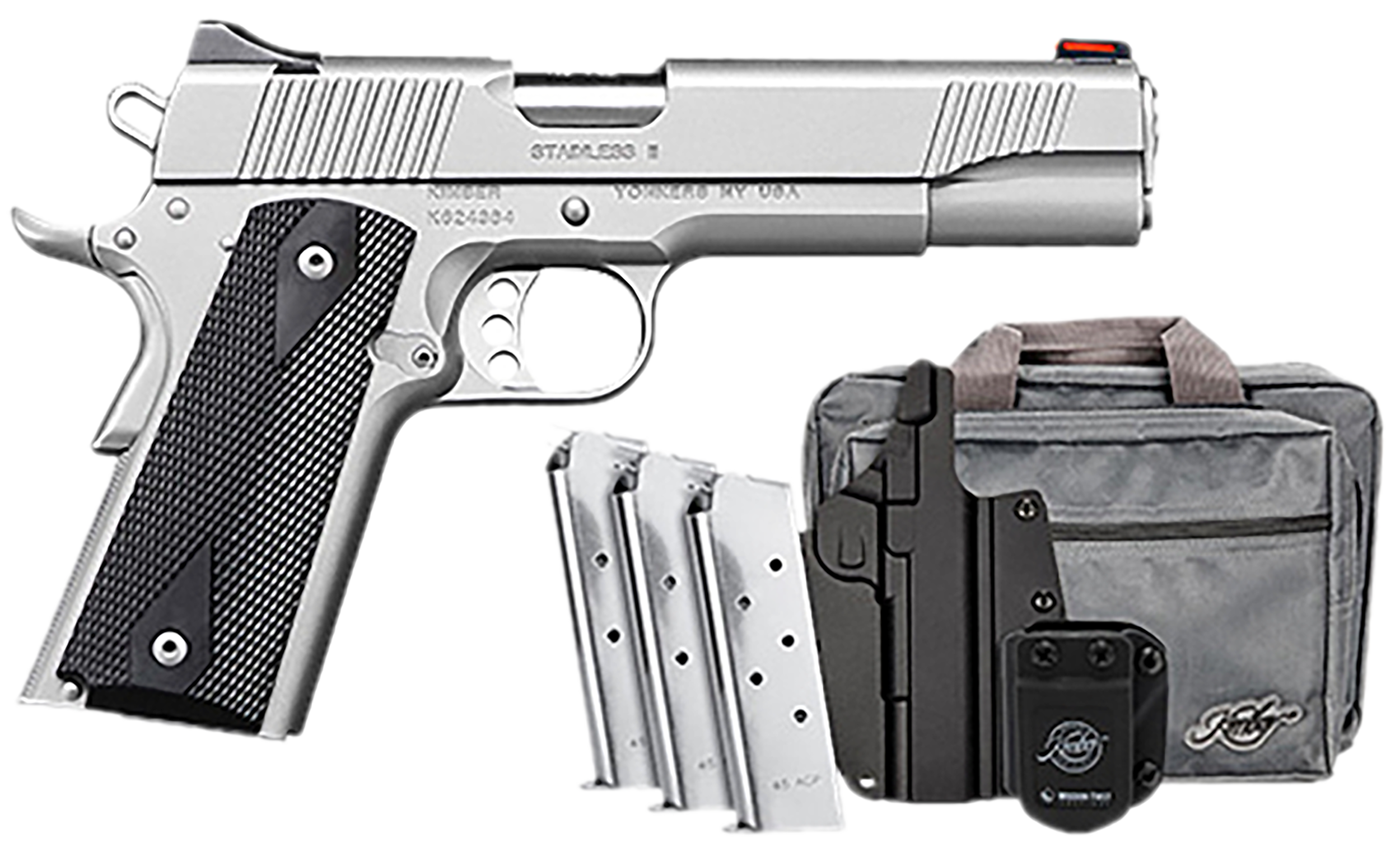 KIMBER 3200007CAB STNLSS II CLB BUNDLE 45ACP 5 7+1