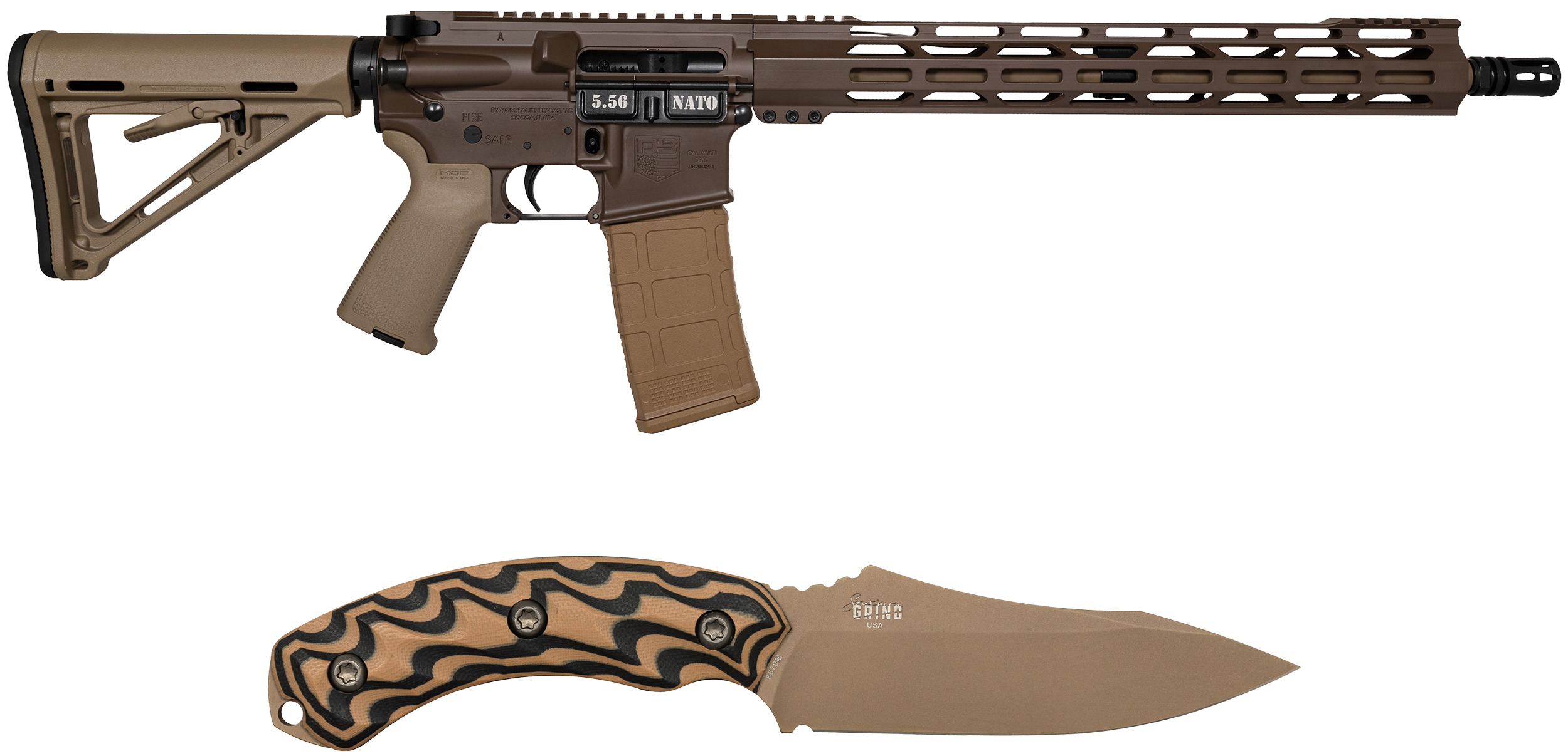 DIA DB175AK131 5.56 DB15 16 W/SG JACKL KNF FDE