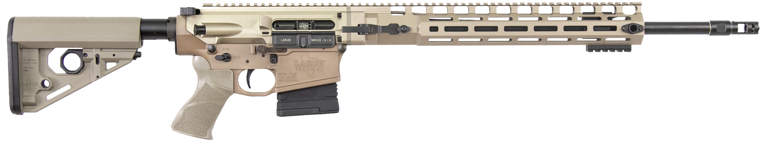 LARUE LT-MRGGS-308W-20-FDE-LC LT10 308 20" FDE