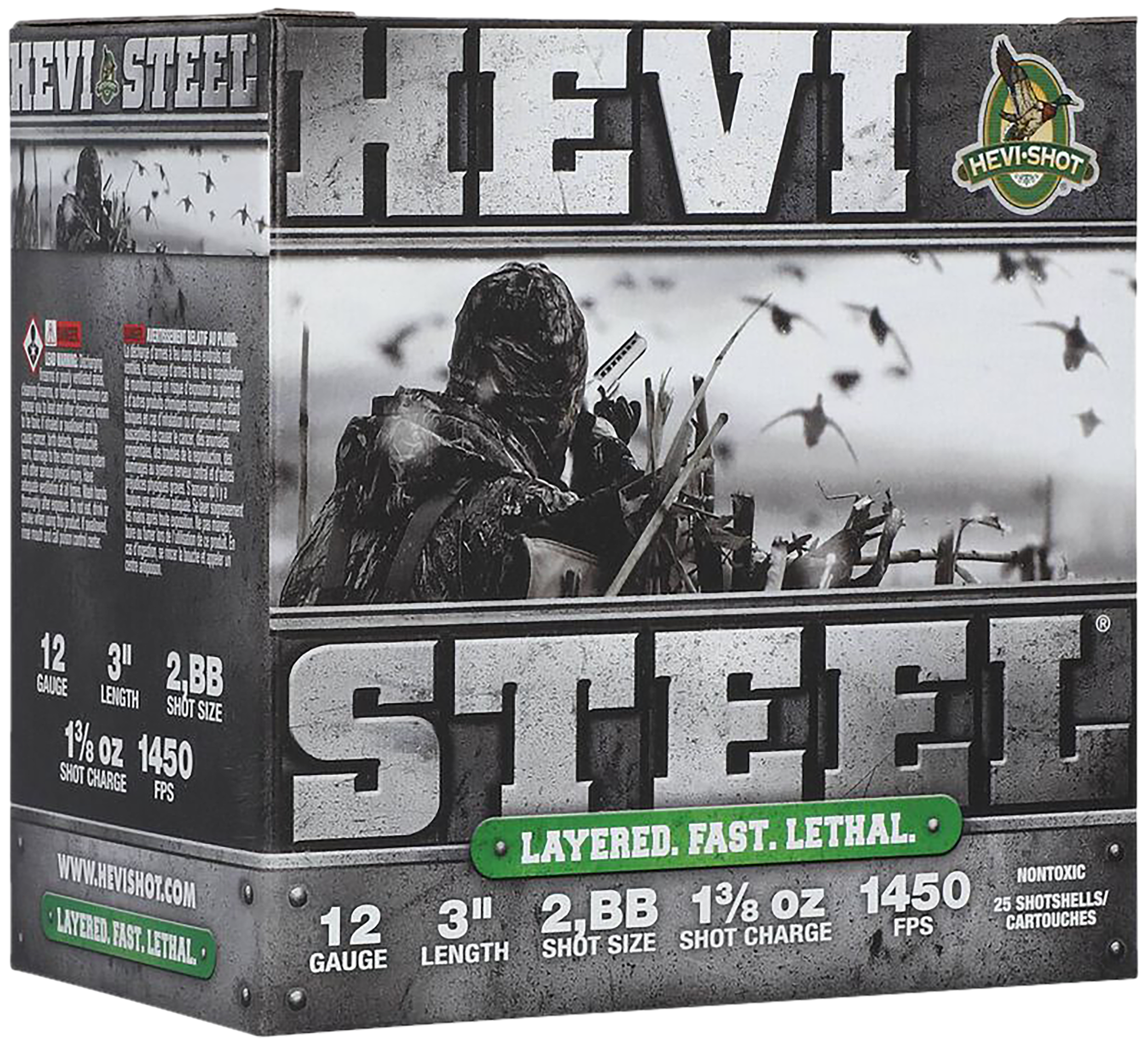 HEVI HS60288 HEVI-STEEL 12 3 13/8OZ #2&BB 25/10