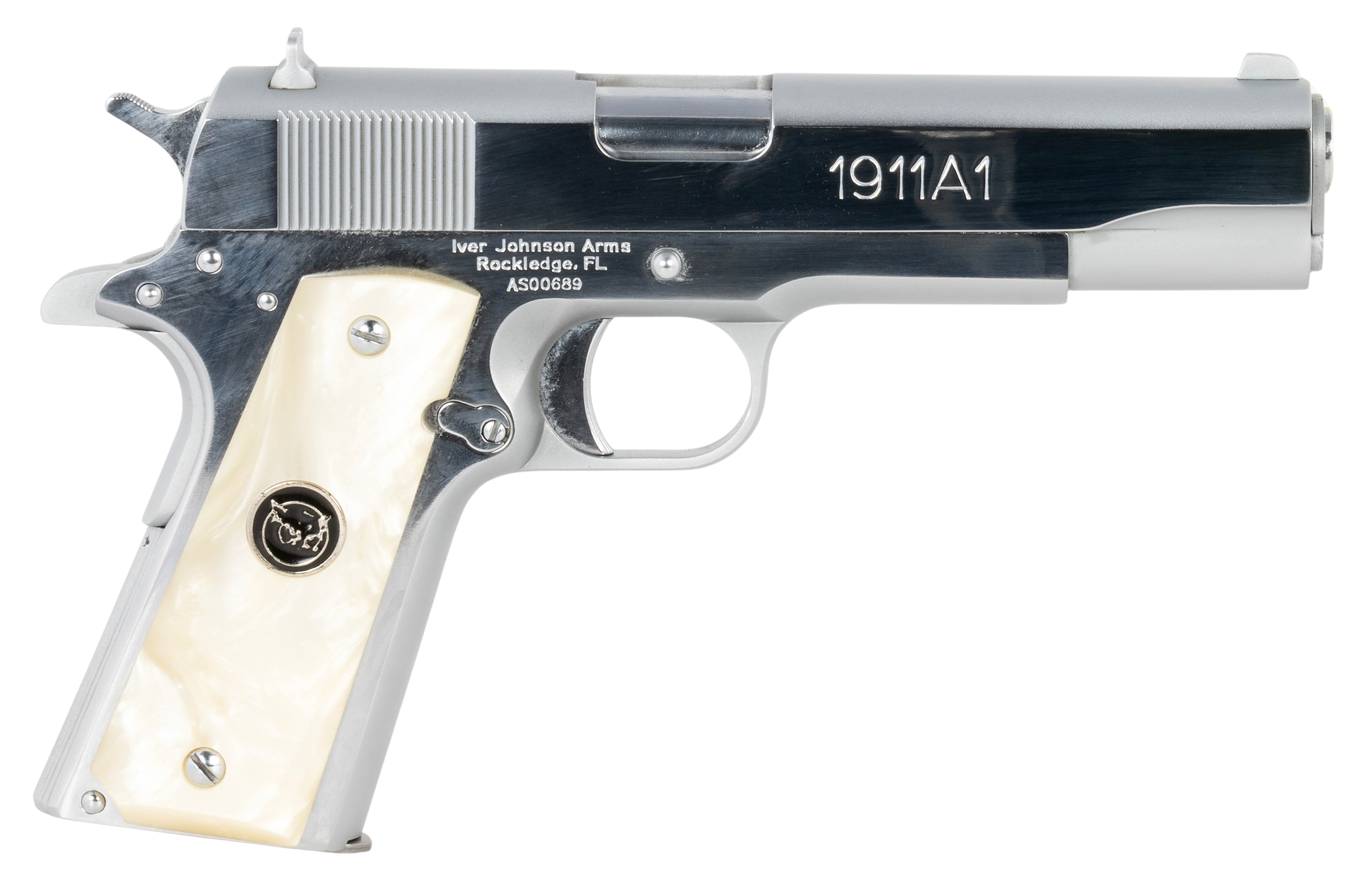 IVER 1911A138CHRWP 38SUP 5IN GVRN CHRM/PEARL