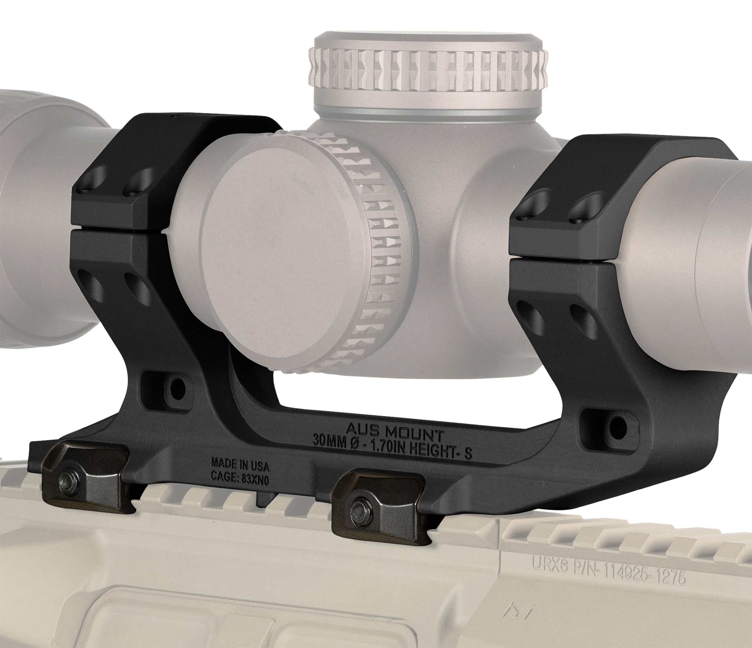 REPTILIA 100238 AUS 30MM OPTIC MOUNT 1.70" BLK