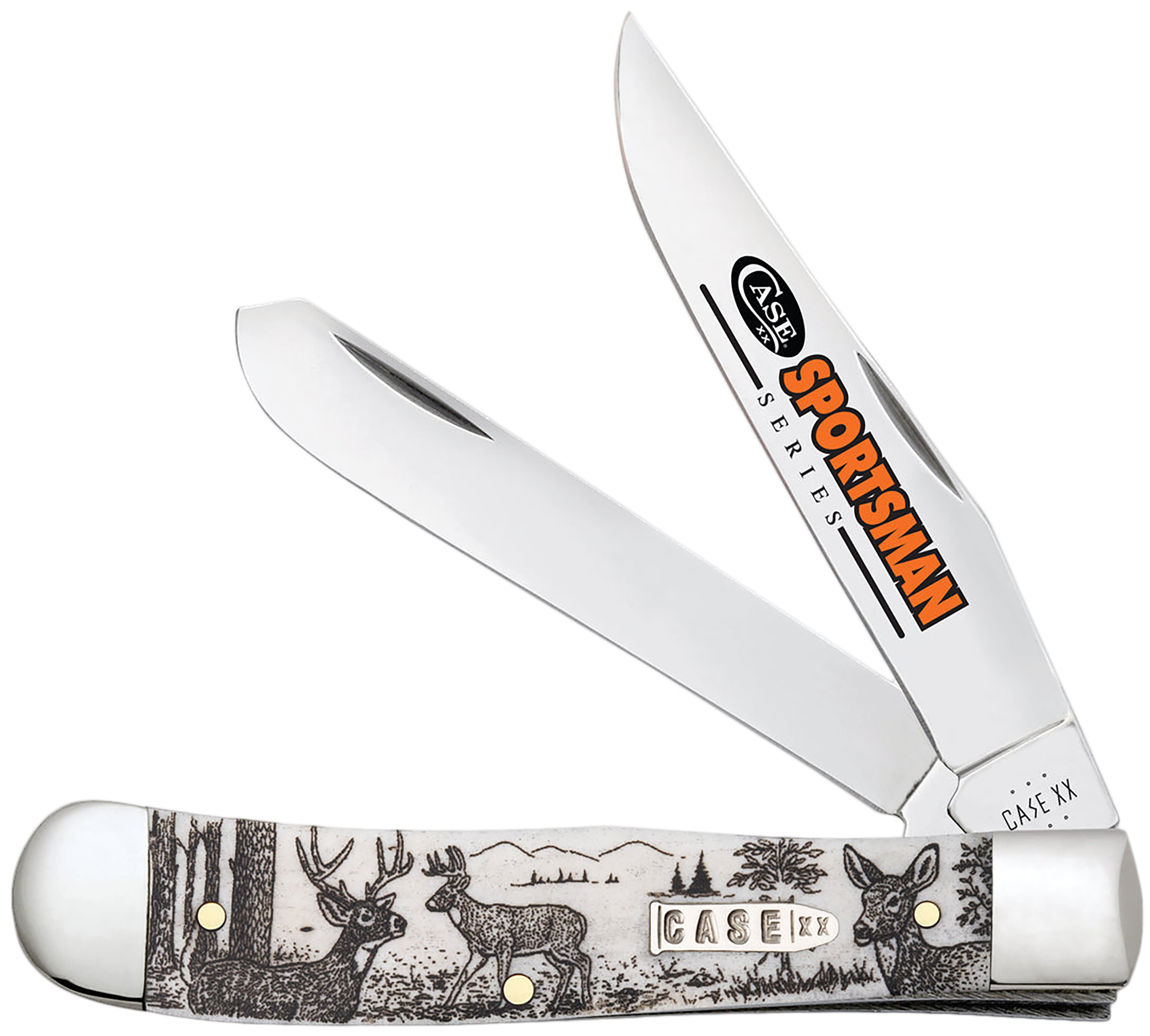 CASE 81220 SPORTSMAN SERIES NATURAL BONE DEER