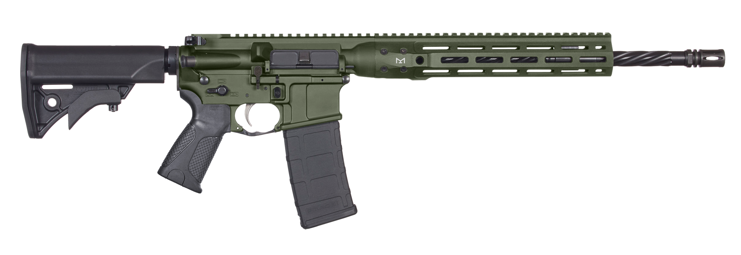 LWRC IC DI 5.56 NATO 16.1" 30RD Rifle, Olive Drab image 2