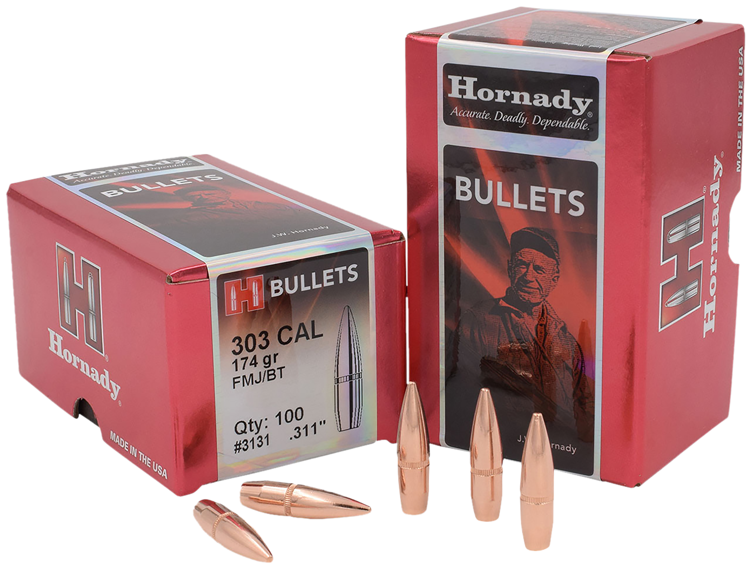 HORN 3131 BULL .303 3105 FMJ 174GR 100/15