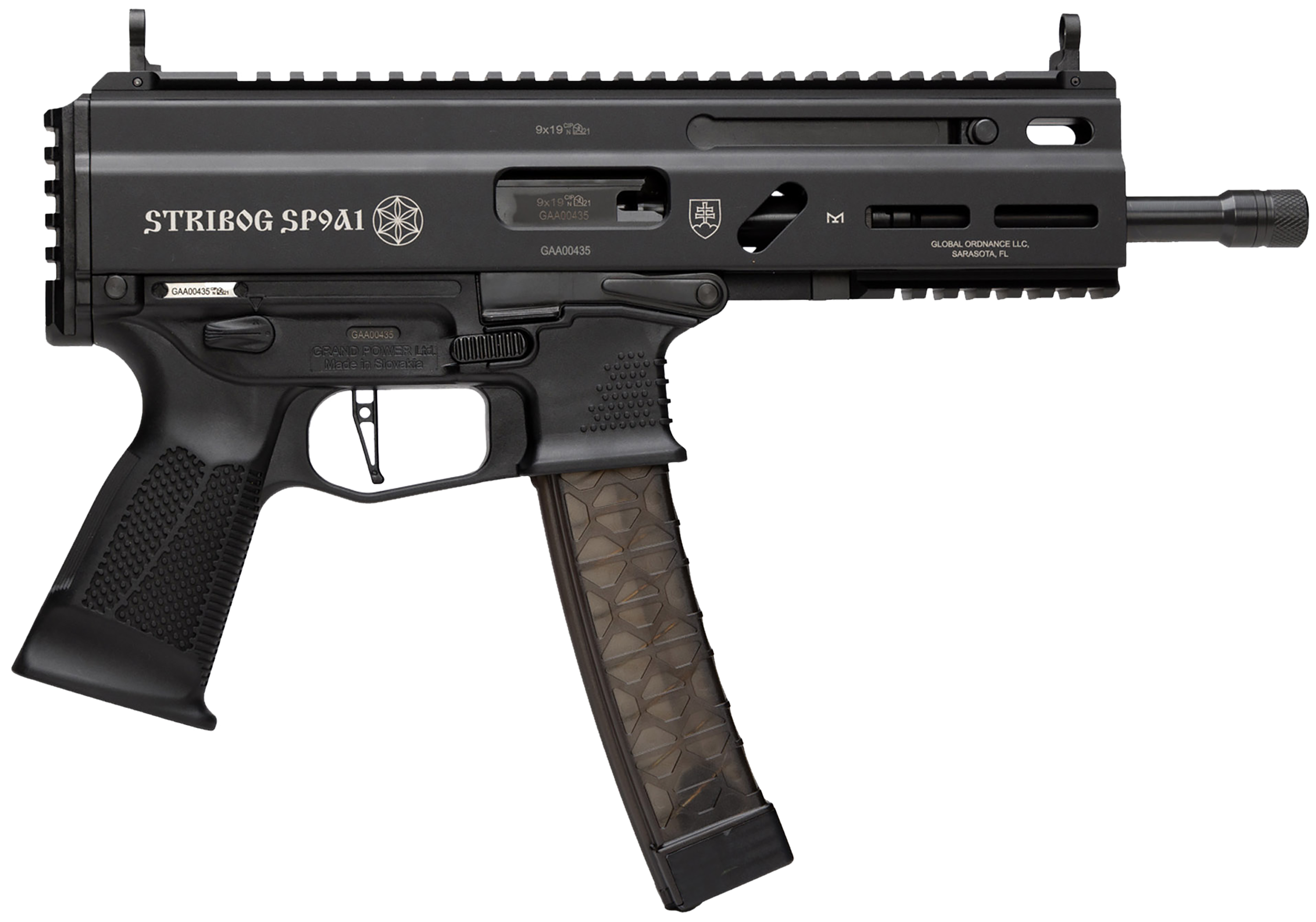 GP 8588005808378 STRIBOG SP9A1 9M PST 8" BLK