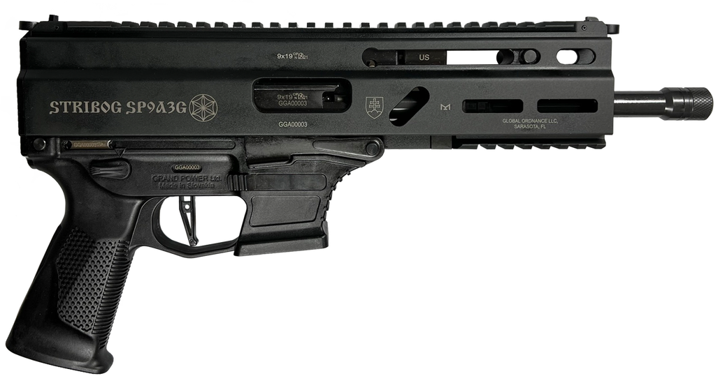 GP 8588005808545 STRIBOG SP9A3G 9MM PST 8" BLK