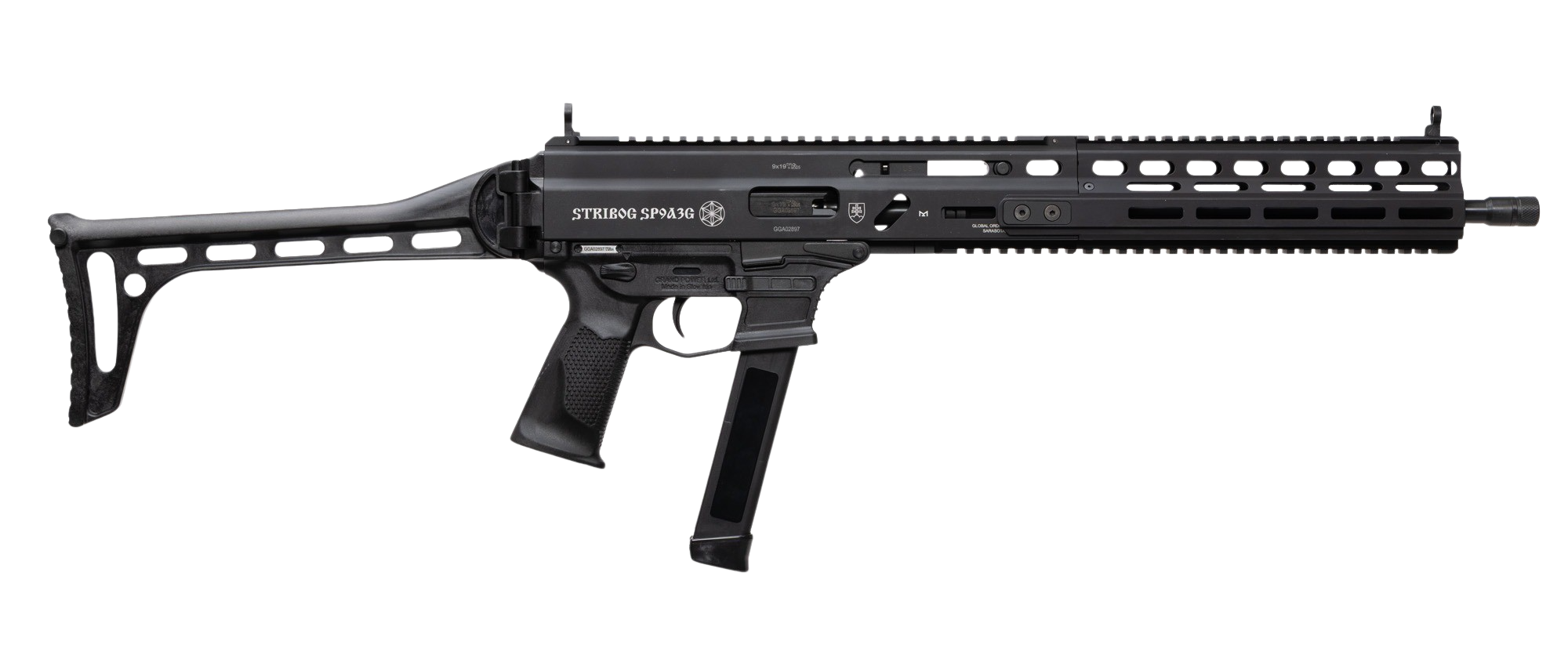 GP 810091156025 STRIBOG SP9A3G 9MM RFL 16" BLK