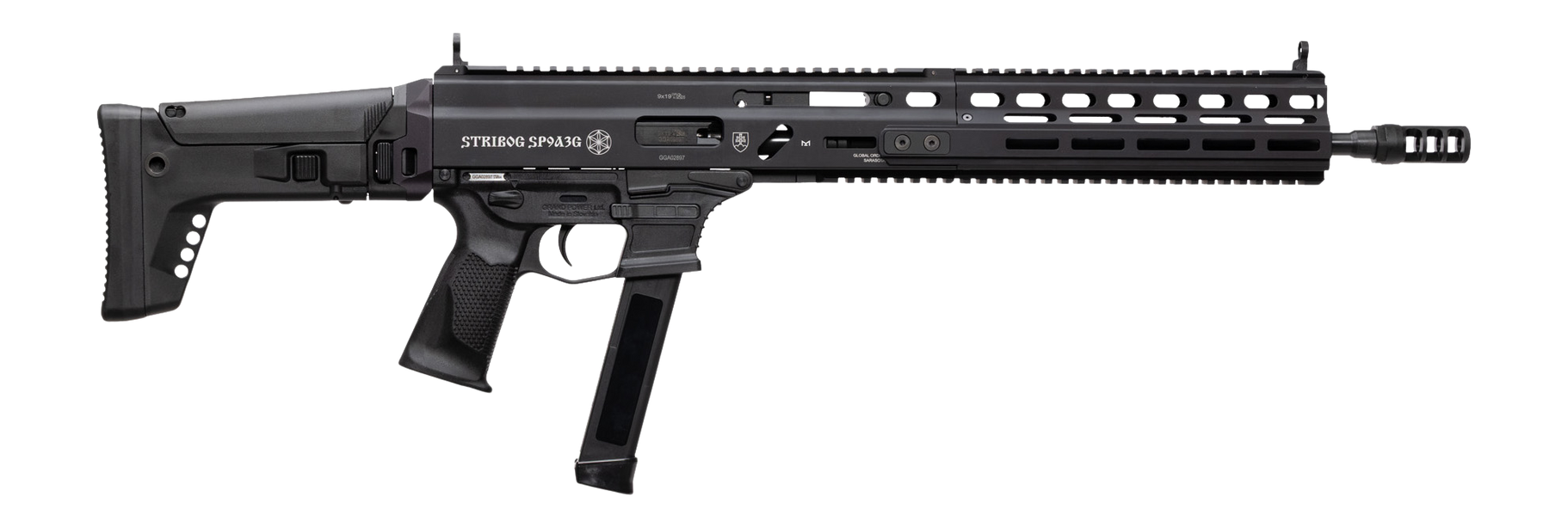 GP 810091156094 STRIBOG SP9A3G 9MM RFL ENHC BLK