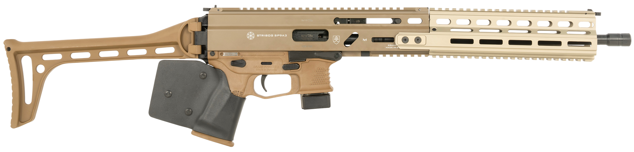 GP 810091158173 STRIBOG SP9A3 9MM RFL *CA* FDE