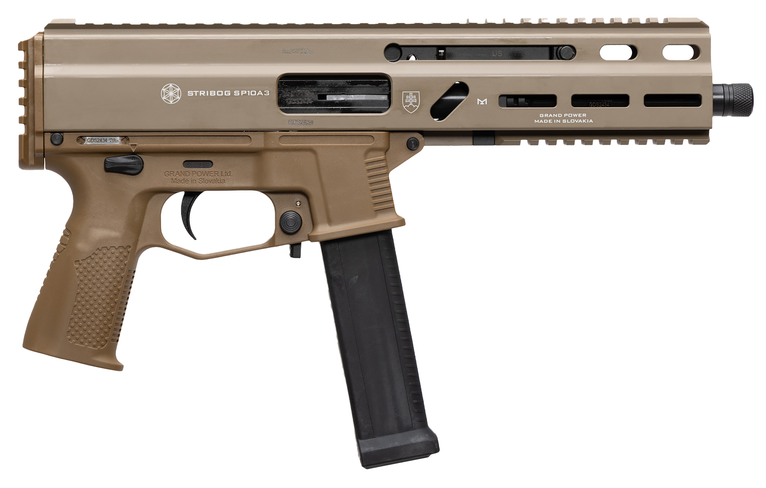 GP 197892004800 STRIBOG SP10A3 10M PST 8" FDE