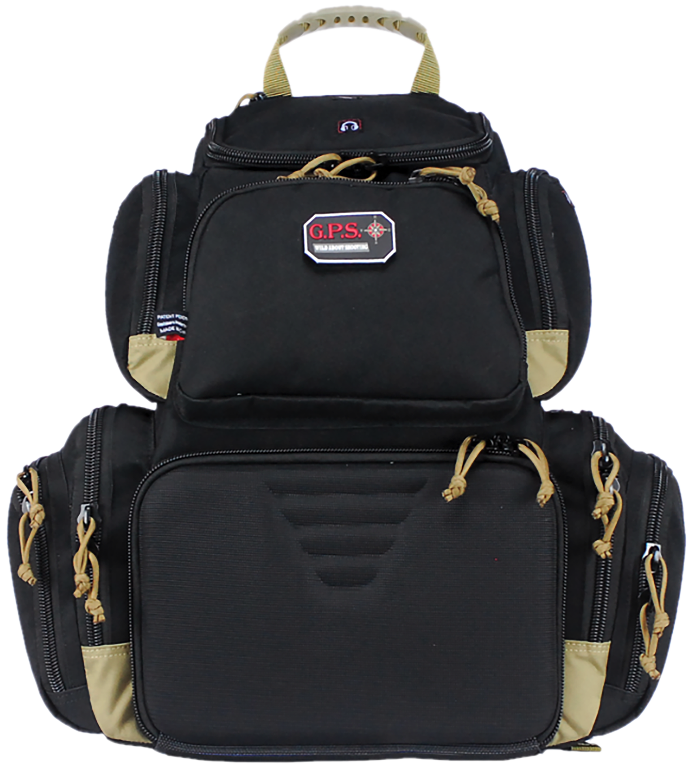 GPS GPS1711BPBT HANDGUNNER BACKPACK 4GN BLK/TAN