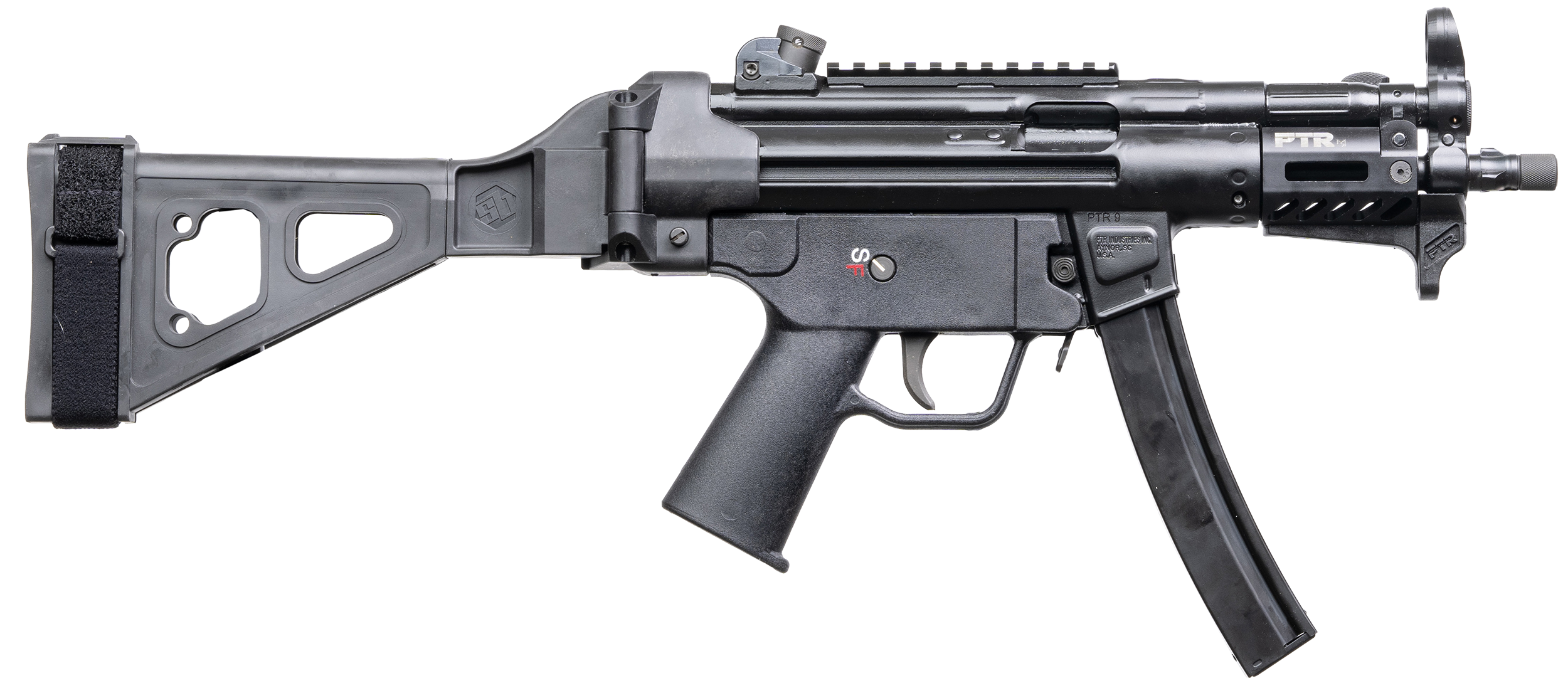 PTR 9RSBR-0090101 9RS-BR 9MM 6.0IN 3-LUG W/BRACE