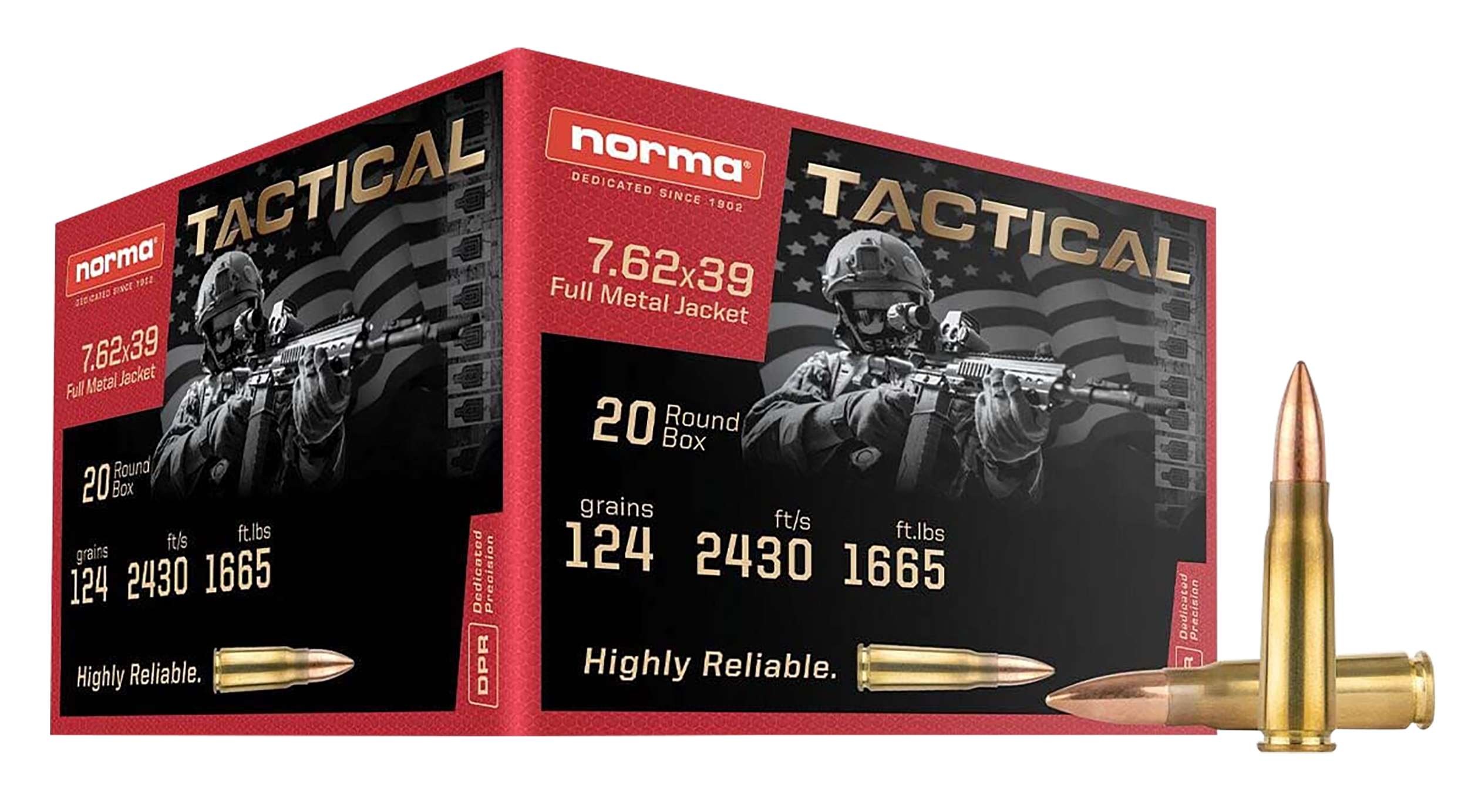 NORMA 295540020 R&T 7.62X39 124GR 20/50