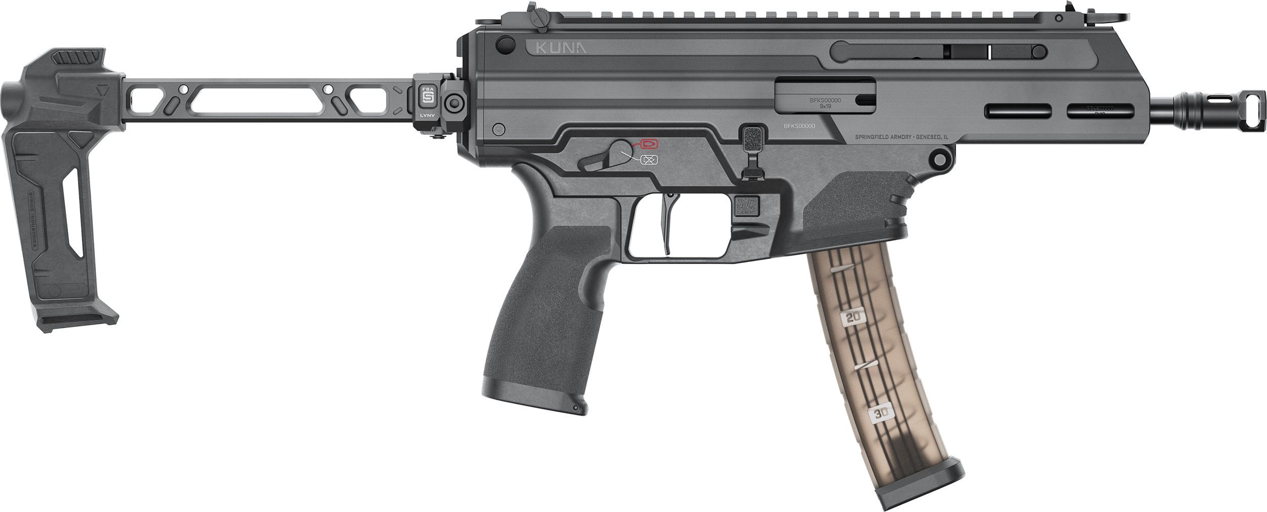 SPG KN9069BFSA KUNA 9M 6.125 W/FSA BLK 30R