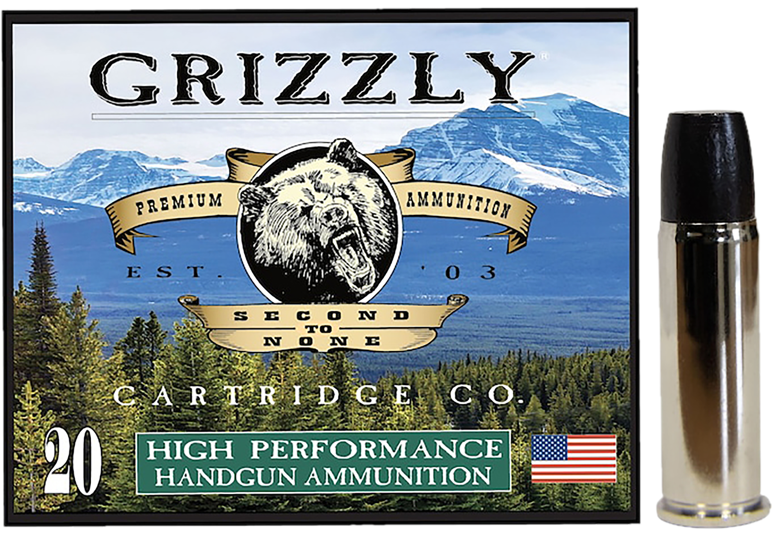 GRIZZLY GC44M+P1 44MAG+P+ 355GR WLNGC 20/10