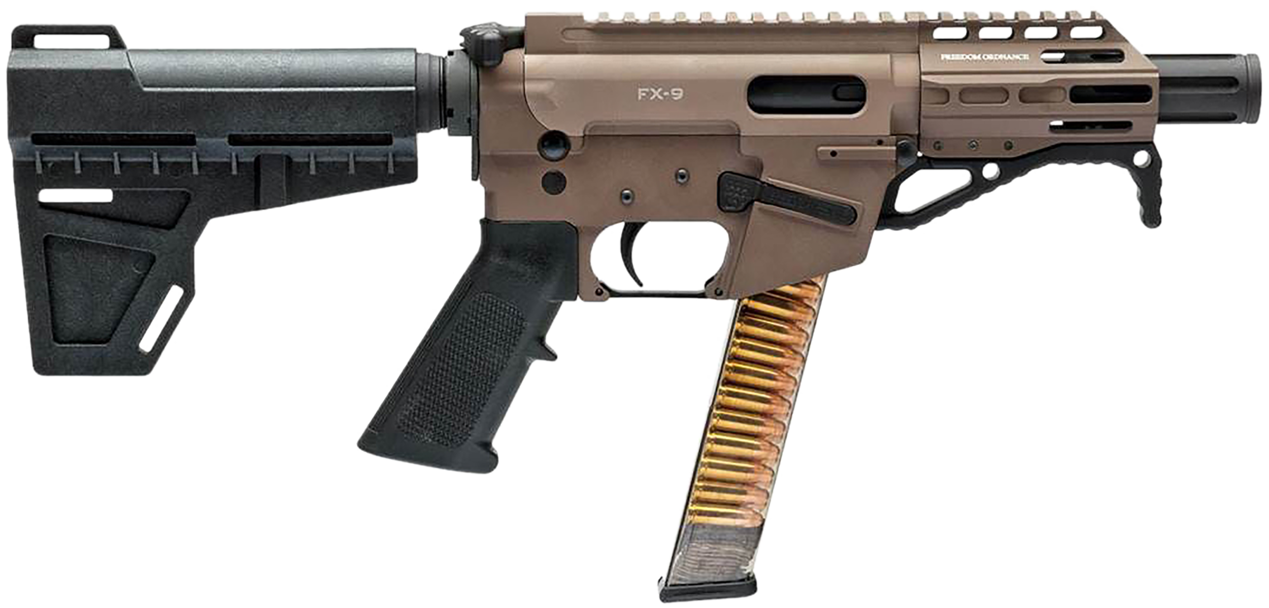FREEDOM ORDNANCE FX9P4-FDE 9MM 4" KAK 31R FDE