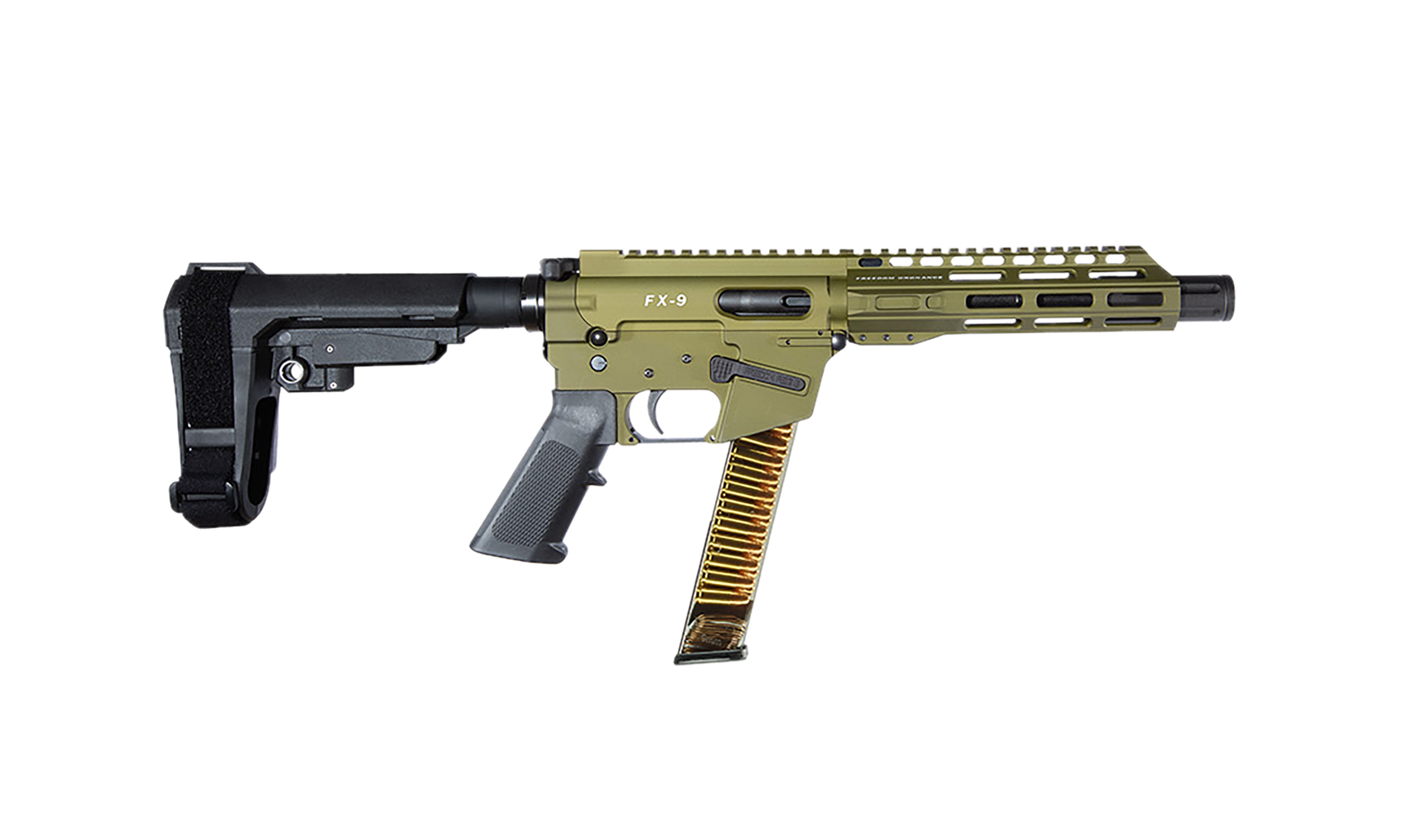 FREEDOM ORDNANCE FX9P8S-ODG 9MM 8" BRACE 31R ODG
