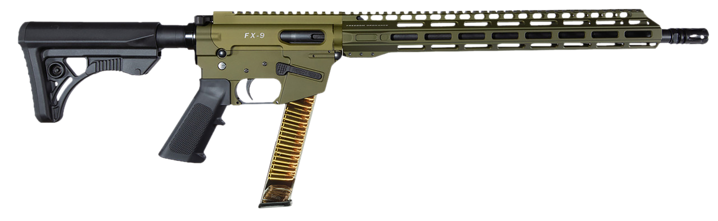 FREEDOM ORDNANCE FX9R16-ODG 9MM 16"LEAPER ODG